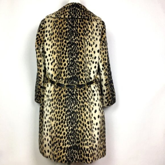 Vintage Faux Fur Leopard Sportowne Safari Coat - Picture 2 of 6